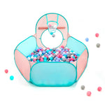 3 in 1 Pop Up Kids Play Tent with Tunnel and Ball Pit for Kids, Boys, Girls, Babies and Toddlers, Indoor/Outdoor Playhouse,Orange Pink/Light Green