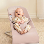 BabyBjörn Bouncer Bliss, Light Pink, Woven Melange | 2-in-1 Adjustable Baby Bouncer Seat and Toddler Chair, Newborn to Toddler (8-29 lbs), 4 Positions, Lightweight & Portable