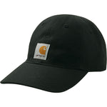 Carhartt Little Kid Signature Canvas Baseball Cap Hat, Caviar Black, Caviar Black