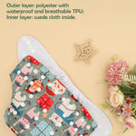 ALVABABY Baby Cloth Diaper 6 Pack with 12 Inserts One Size Cloth Diaper Covers Adjustable Washable Reusable for Baby Girls and Boys 6DM127
