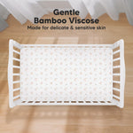 KeaBabies 2-Pack Baby Crib Sheets for Boys, Girls - 52x28 Viscose Derived from Bamboo Toddler Bed Sheets Neutral, Fitted Crib Mattress Cover for Standard Baby Bedding, Soft & Cozy(Nibbles/Bruce)
