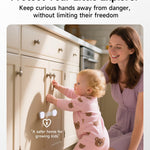 Infinno 12 Pack Cabinet Locks Baby Proofing Heavy Duty - Child Safety Cabinet Locks for Drawers, Cupboards & Fridge – No Drill 3M Adhesive Locks for Pets - Toddler Safety Latches