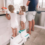 Dreambaby 2-Up Step Stool - Toddler Step Stool for Bathroom Sink and Kids Toilet Potty Training - Step Stools for Toddlers with Non-Slip Base and Carry Handles - Supports up to 200lbs Weight Capacity