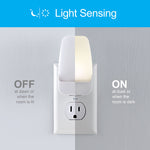 GE LED Night Light, Plug-in, Dusk to Dawn Sensor, Warm White, Ambient Lighting, Ideal for Kids and Adults Bedroom, Bathroom, Nursery, Hallway, Kitchen, 46882, 4 Pack