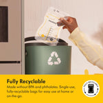 Medela Easy Pour Breastmilk Storage Bags 100 Count 7oz/210ml Disposable, Leakproof, Fast Freeze, Breast Milk Protection Recyclable & BPA Free