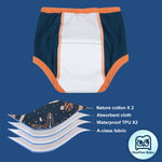 MooMoo Baby 8 Packs Potty Training Pants Cotton Absorbent Training Underwear for Toddler Baby Boy 2T