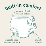 green sprouts Eco Snap Swim Diaper with Gussets - Coral - 12mo