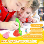 R&DLanci 8 Pack Toddler Crayons - Vegetable & Fruit Design, Non-Toxic, Washable, and Easy to Hold - Perfect for Kids Art Projects and Sensory Play,Art & Crafts Supplies,Good Gift for Toddlers