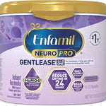 Enfamil NeuroPro Gentlease Baby Formula, Brain Building DHA, HuMO6 Immune Blend, Designed to Reduce Fussiness, Crying, Gas & Spit-up in 24 Hrs, has Prebiotics to Promote Softer Stools, Reusable Tub, 19.5 Oz