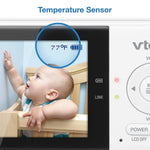 VTech VM819 Baby Monitor with Camera and Audio, 2.8” Screen Portable Baby Camera, Night Vision, 2-Way Audio, Temperature Sensor and Lullabies, Secure Transmission No WiFi, Ideal for Baby/Elderly/Pet