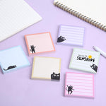 Mr. Pen- Black Cat Sticky Notes Set, 3" x 3", 6 Pads, 480 Sheets, Black Cat Sticky Notes, Memo Pads, Self-Stick Note Pad for Office, School, Home, Study & Organization