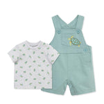 Little Me Clothes for Baby Boys' Turtle Shortall, Green, 9 Months
