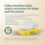 Caboo Tree Free Flushable Wipes, Certified Flushable, Septic Safe, Biodegradable, Chemical Free, Unscented Wipes for Adults made with Renewable Bamboo Based Viscose (Pack of 3, Total of 180)