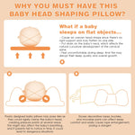 Eureka Baby Memory Foam Pillow, Skin-Friendly & Breathable, Soft & Cosy, Easy Clean & Machine Washerable, Ideal for Perfect Head Shape, Infants Nursing Pillow for Boys & Girls (Pink)