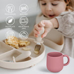 Mintlyfe Pack of 2 Silicone Drinking Mug Cup for Toddler Kids and Children (Color 4)