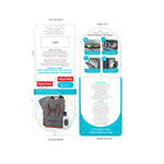 Fisher-Price Drawstring Diaper Bag Backpack with Wipes Pocket, Insulated Bottle Compartment, Stroller Straps