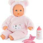 Corolle Bébé Calin Charming Pastel Baby Doll - 12" Soft Body Doll with Pink Outfit, Sleeping Eyes Open and Close, Vanilla-Scented, for Kids Ages 18 Months and up
