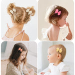 doboi Hair Clips 100PCS 2" Infant Grosgrain Boutique Ribbon Mini Bows for Girls Teens Infants Kids Toddlers Newborn - 50 Pairs Set