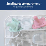 Dr. Brown's Dishwasher Basket for Small Baby Bottle Parts, Pacifiers, and Accessories, Clean, Store and Organize Newborn Essentials, BPA Free, Green
