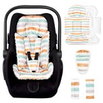 TANOFAR Infant Car Seat Head Support, Soft Baby Carseat Head & Body Support, Elephant Baby Car Seat Insert Cushion for Newborn Boys