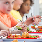 LIANYU 8-Piece Toddler Silverware Set, Includes 4 Spoons and 4 Forks for Kids, Stainless Steel Kids Utensils Children Flatware Set, Child Preschooler Cutlery Set, Dishwasher Safe