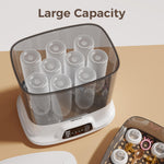HEYAXA Baby Bottle Steri-lizer and Dryer, 10 Bottles Large Capacity, 4 in 1 Electric Steamer and Dryer for All Bottles, Parts & Baby Essentials, Touch Screen and Auto-Off