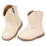 Newsonet Baby Cowboy Boots Infant Cowgirl Western Shoes White 6-12 Months