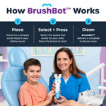 Willo BrushBot Kids Toothbrush Kit, Small Berry Dye-Free
