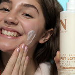 Dr. Natural Baby Lotion, Shea Butter and Vanilla, 16 oz - Non-Greasy, Body Lotion for Dry Skin - Hypoallergenic and Paraben-Free - No Synthetic Fragrances or Dyes - Made with Organic Shea Butter