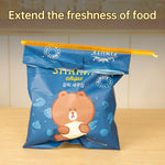 16-Piece Vacuum Sealer Bags with Chip Clips - 4 Sizes (4 Bags Each), Airtight Food Storage for Chips, Bread, Popcorn, Bag Sealer Sticks