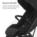 UPPAbaby Bumper Bar for Minu V3 Stroller - Quick Attachment - Folds with Stroller - Black