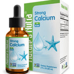 Nature's Nutra Strong Calcium, Plus MenaQ7 K2, Premium Liquid Calcium for Baby, Infant and Children, Natural Flavor, Non-GMO, Kosher, 2 Fl. Oz (60ml)