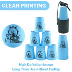 Lancisism 48Pcs Quick Stacking Cups Set, BPA-Free Material Sports Training Stacking Cup Game, Classic Family Game for Teens Adults Idea (12 Blue & 12 Green & 12 Purple & 12 Red)