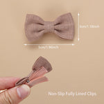 20pcs Baby Girl Hair Bow Clips Fully Lined Alligator Clips Non Slip Baby Barrettes Hair Accessories for Babies Infant Toddlers Kids