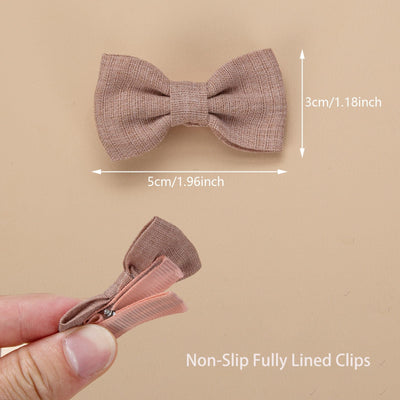 20pcs Baby Girl Hair Bow Clips Fully Lined Alligator Clips Non Slip Baby Barrettes Hair Accessories for Babies Infant Toddlers Kids