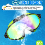Rantizon Swim Goggles 2 Pack, Wide View Anti Fog&UV Swimming Goggles for Audlt, No Leaking Summer Gifts for Men Women Kid