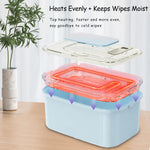 Elyina Baby Wipe Warmer with Soothing Music & White Noise, Innovative Spring Design, No-Dry Moisture Lock, Fast and Even Heating, 4 Temp Modes – Diaper Change Essential