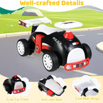 Costzon Toddler Ride On Toys, Foot-to-Floor Sliding Car with Steering Wheel, Music & Under-Seat Storage, Kids Push Ride-Ons, Baby Ride On Toys for Boys Girls 19-36 Months (Police Theme)