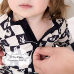pureborn Baby Girls Sleeper Viscose from Bamboo Pajamas 2-Way Zipper Snug Fit Sleepwear Western Impression 0-3 Months
