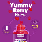 Feel Great Kids Calm Magnesium Gummies - Magnesium Supplement for Children - Magnesium Citrate Gummies - 60 Count