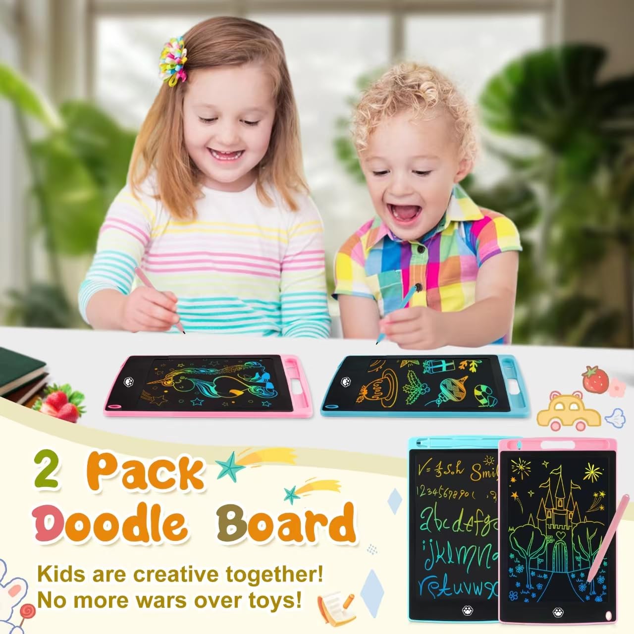 2 Pack LCD Writing Tablet, Electronic Drawing Writing - Art & Drawing ...