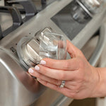 Regalo Safety Stove Knob Covers for Baby Proofing, Child Proof Oven Knob Guards, Easy Install, Clear (5 Pack)