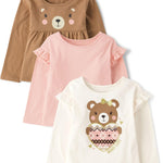 The Children's Place Girls' Long Sleeve Knit Fashion Shirt