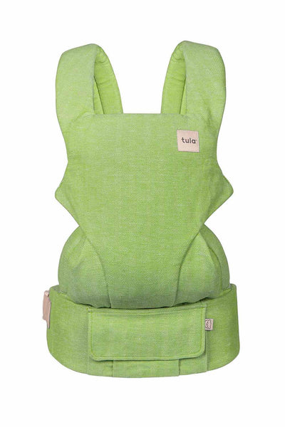 Baby Tula Explore Carriers - Breathable Baby Carrier Newborn to Toddler - Adjustable Toddler Carrier - Multiple Ergonomic Positions Front and Back - Ergonomic Fit for 7-45 lb - Linen, Basil