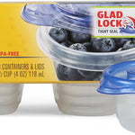 Glad Food Storage Containers, Deep Dish, 64 Ounce, 3 Count