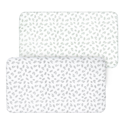 Crib Sheets Fitted for Boys and Girls, 2 Pack Crib Sheet Fits for Standard Crib Mattress, Neutral Toddler Bed Sheets, Lovely Print, 52”X 28”