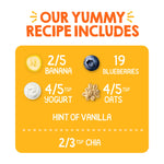 Happy Tot Organics Stage 4 Baby Food Pouches, Gluten Free, Super Morning Fruit & Oat Blend, Bananas, Blueberries, Yogurt, Oats & Chia, 4 Oz (Pack of 8)