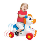 Winfun Giddy-up Horsey 2-in-1 Rocking & Ride-On Toy – Interactive Motion Sensor with Sounds, Lights & Music, Easy-Grip Handles, Toddler Developmental Toy for Ages 12–36 Months, 44 lb Capacity