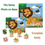 Chafin Puzzles for Kids Ages 3-5 Toddler Wooden Toys Montessori Learning Education Preschool Sets Games for Boy Girl 3 4 5+ Years Old, Pack of 6 (20 Pieces)