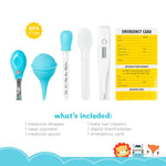 Smart Care Fisher-Price 6-Piece Baby Healthcare Kit, Newborn Essentials, Baby Gift Set, Includes Medicine Dispensers, Aspirator, Baby Nail Clippers, Baby Thermometer